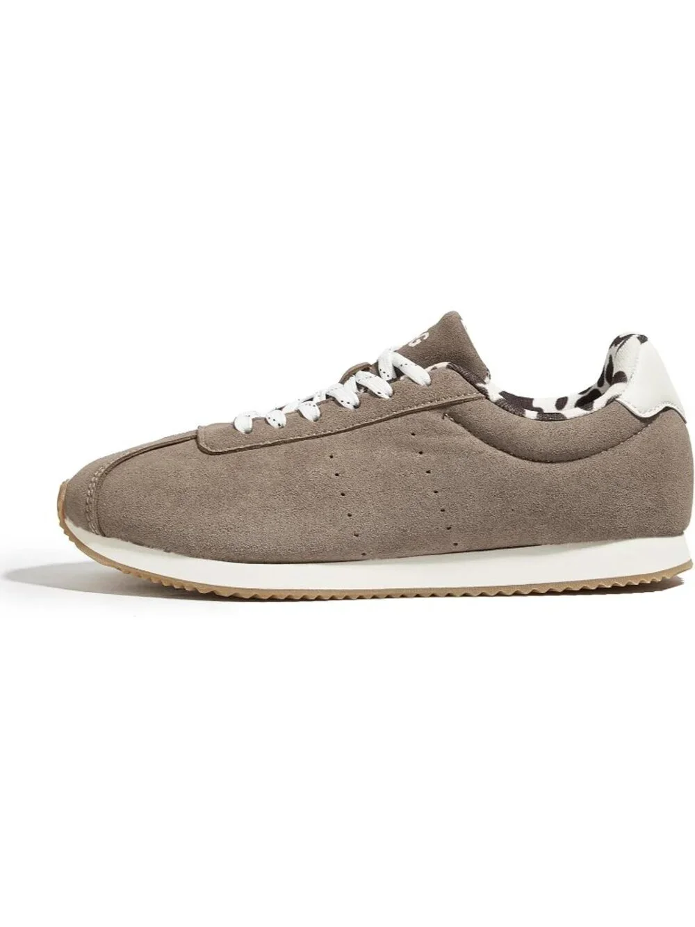 Women's Brown Comfortable Low Top Classic Retro Running Lightweight Sneakers